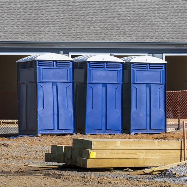 what is the maximum capacity for a single porta potty in Grove Hill Alabama